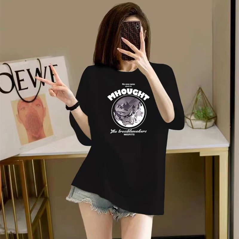 [Form Rộng] Áo thun nữ dáng rộng - Áo phông nữ form rộng 95% cotton - Loza G0129_thumbnail_6