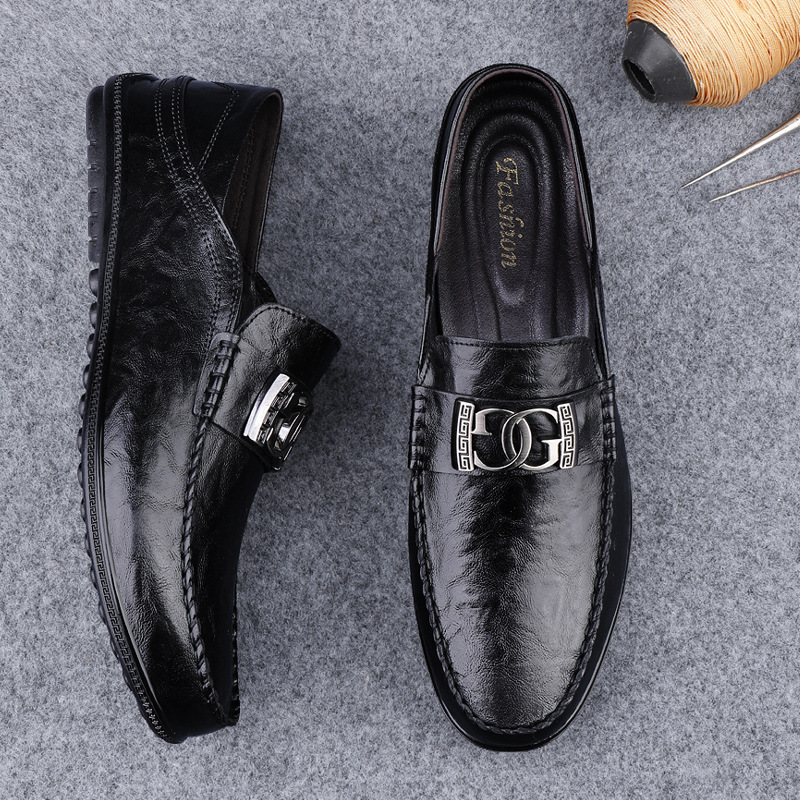 ELG46 - GIÀY LƯỜI DA BÒ XỊN DÀNH CHO NAM