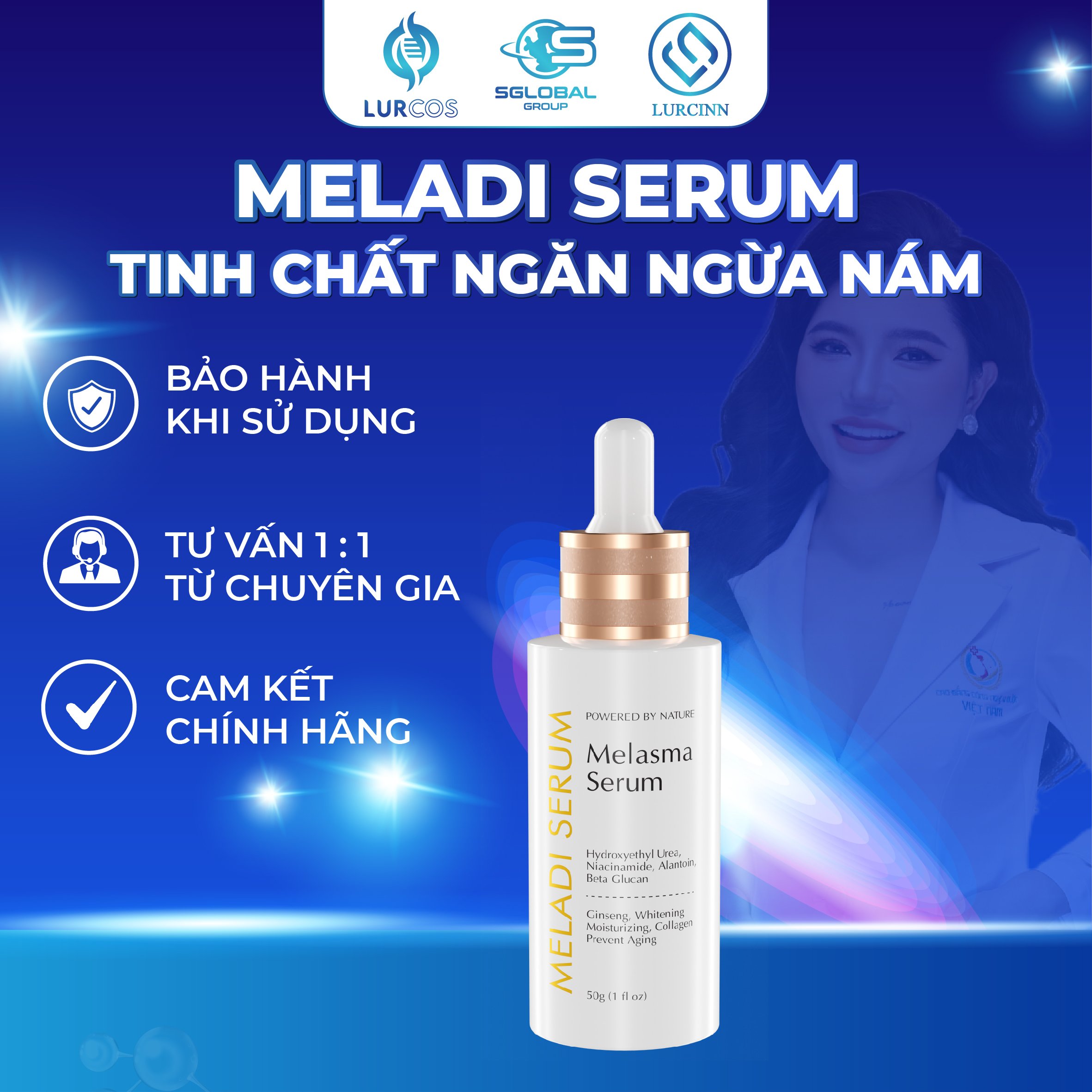 Tinh Chất Ngăn Ngừa Nám Lurcinn Meladi Serum 50g