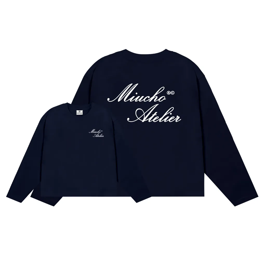 Áo phông nam form boxy tay dài Miucho Club vải cotton co giãn 2 chiều thoáng mát cổ tròn in basic 2677_thumbnail_15