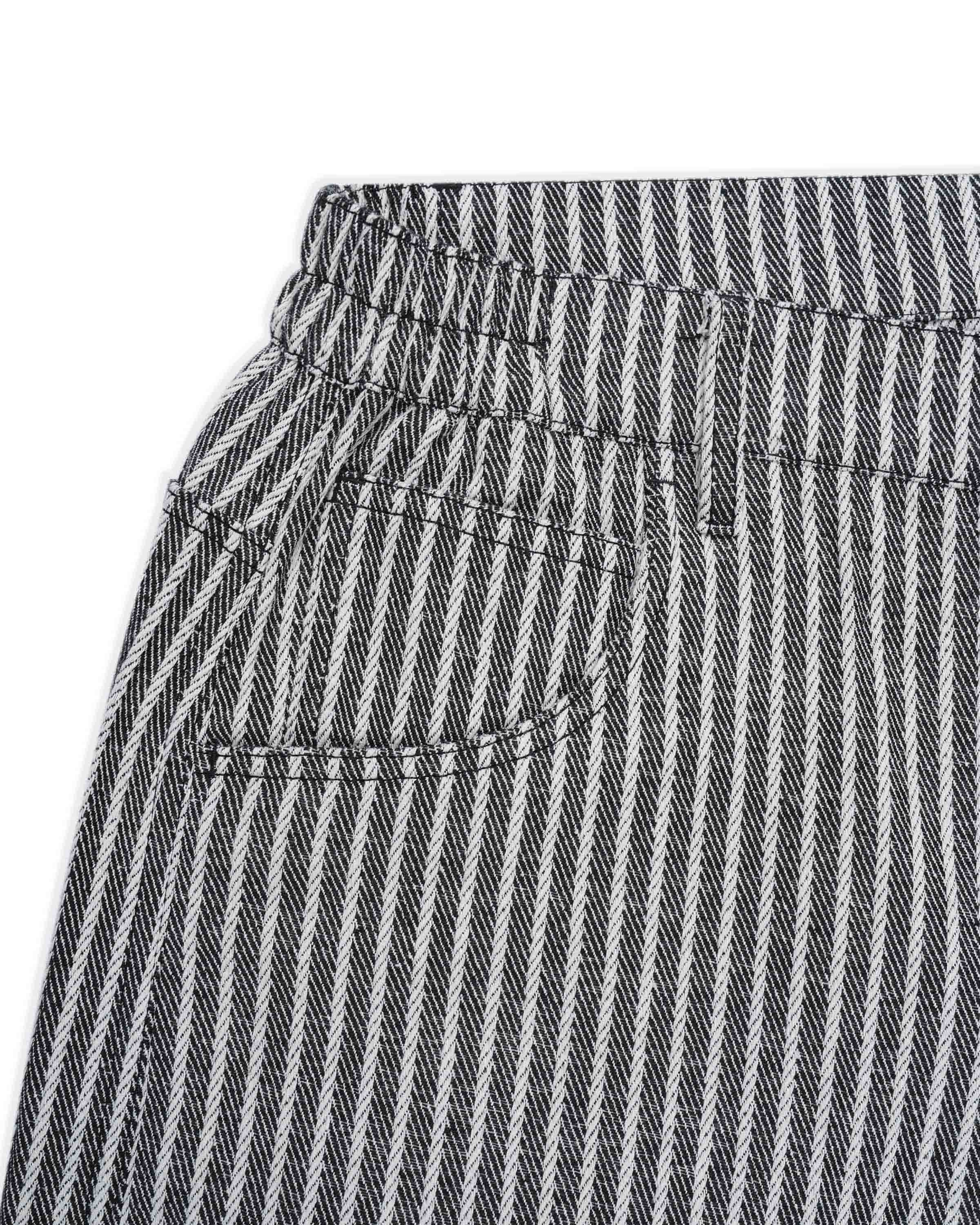 Levents® Striped Jorts/ Black_thumbnail_2