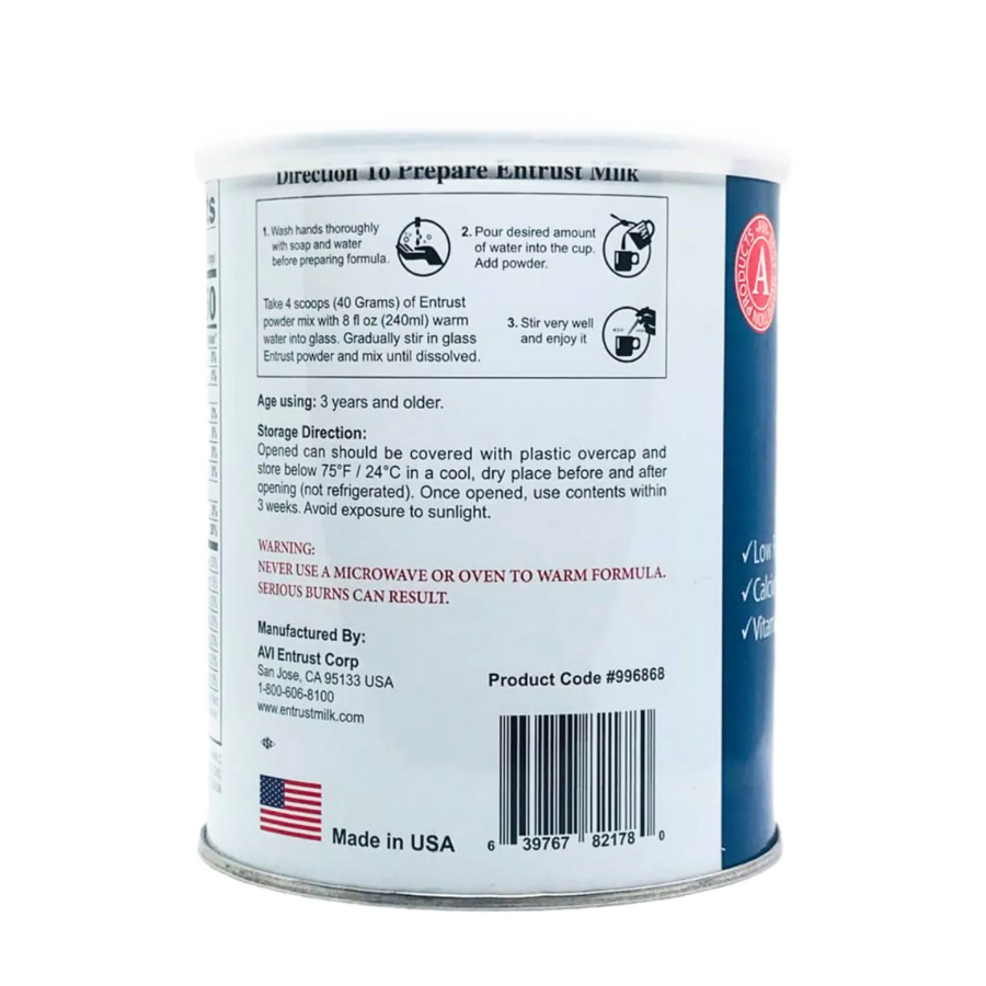 Sữa Bột Entrust Milk 400g Dành Cho Người Tiểu Đường_thumbnail_3