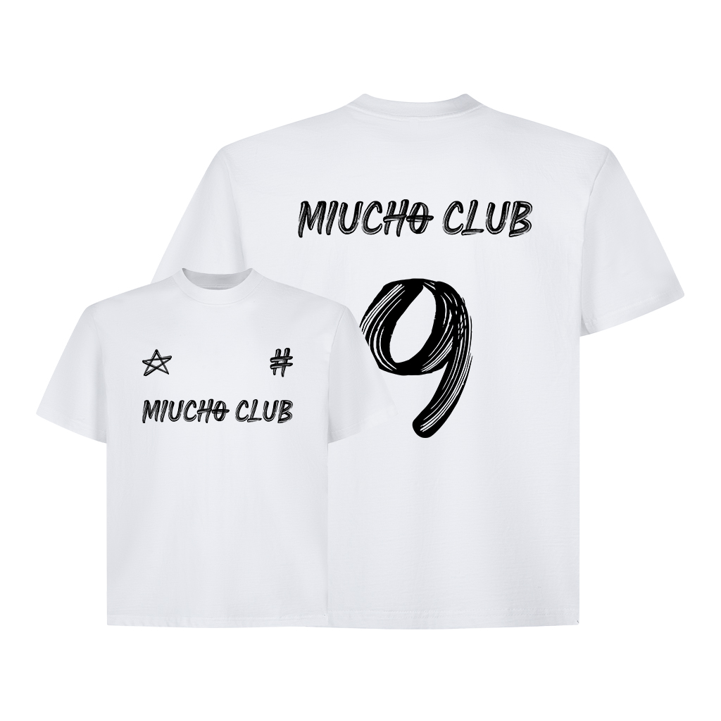 Áo thun boxy nữ local brand 1981 Miucho cổ tròn vải cotton 2C 250GSM thoáng mát in mix