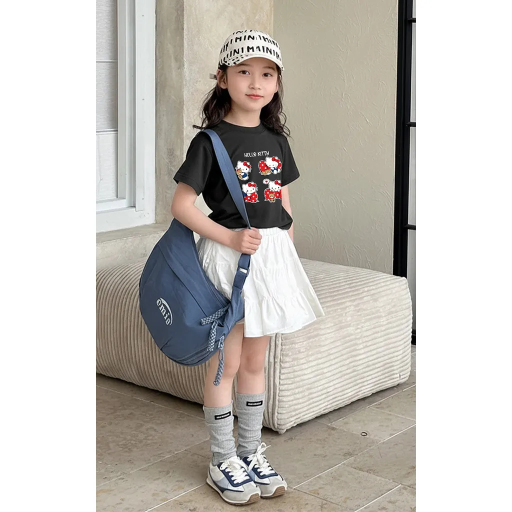 Áo thun kid form rộng Kado chất vải cotton dày dặn thoáng mát thoải mái Hello Kitty 2886_thumbnail_2