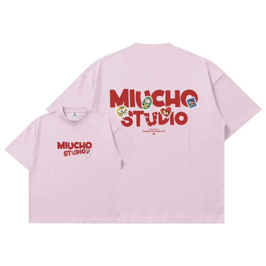 Áo thun Tết boxy nam nữ local brand Miucho Studio vải dày dặn thoáng mát tôn dáng 2981