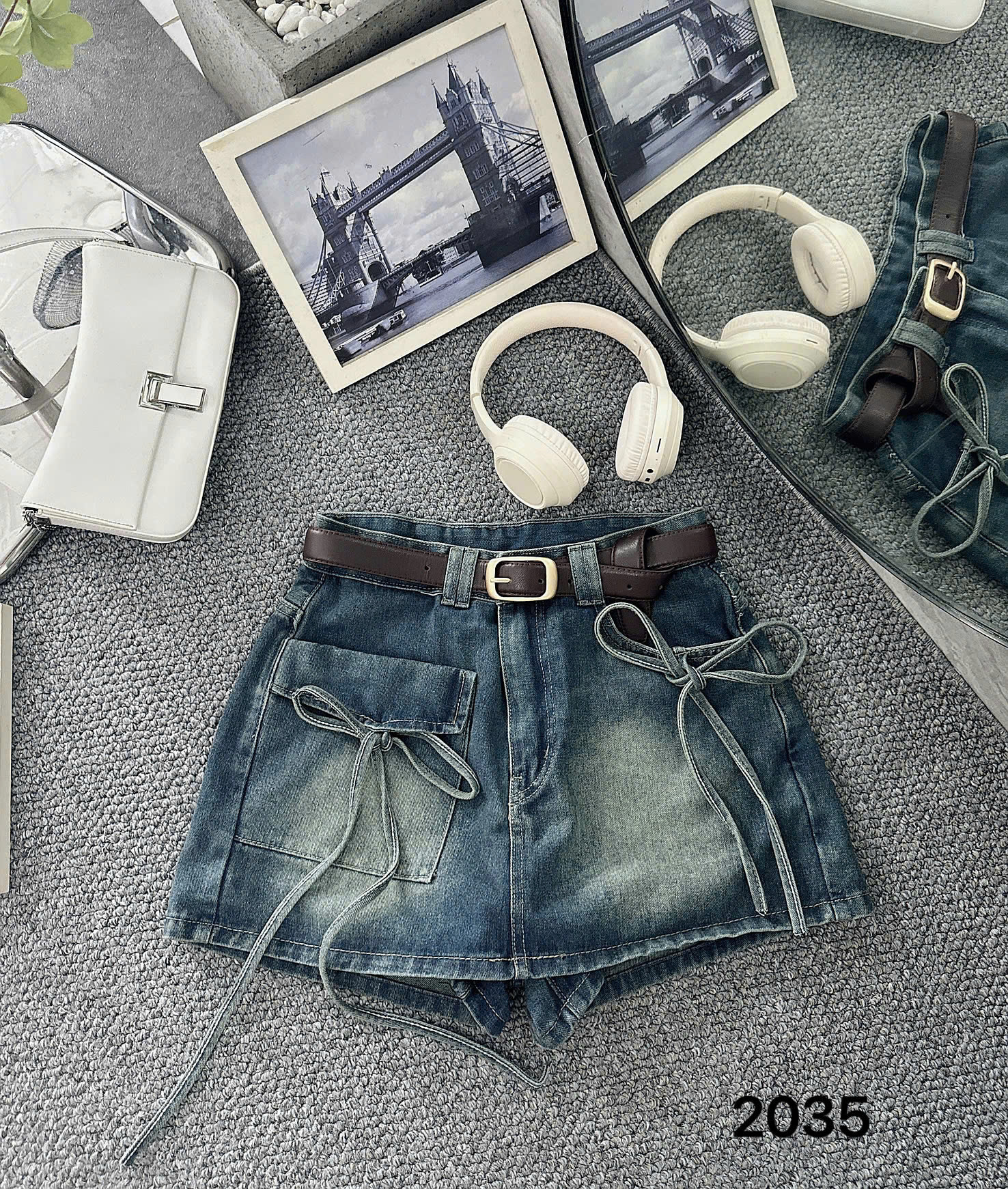 Quần váy jean túi hộp phối nơ bigsize QVJ014_thumbnail_12