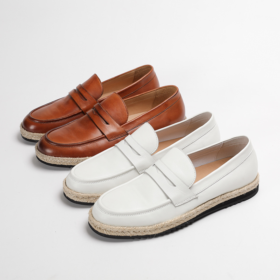 Giày Lười Nam GD95 – Da Bò Lớp 1, Đế Mềm, Phong Cách Retro Anh Quốc 2025