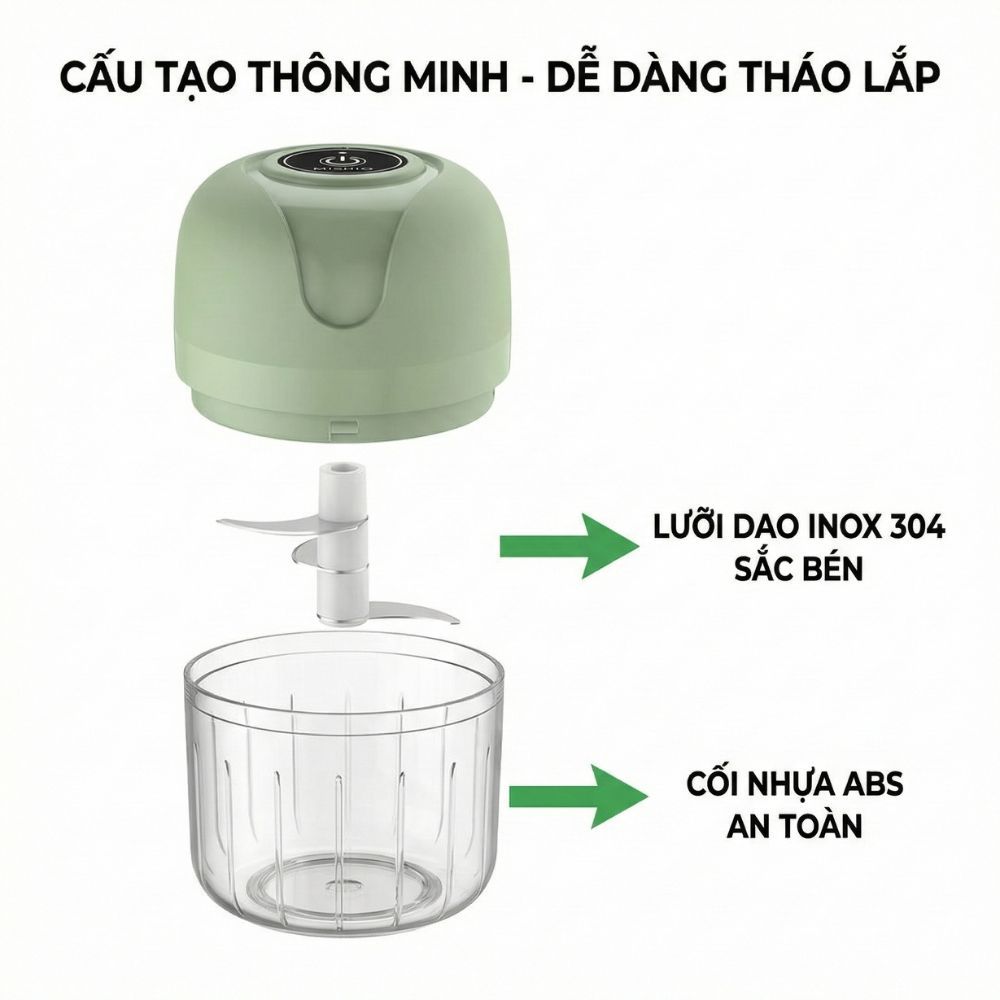 Máy Xay Tỏi Ớt Mini Chạy Pin Mishio MK420_thumbnail_5