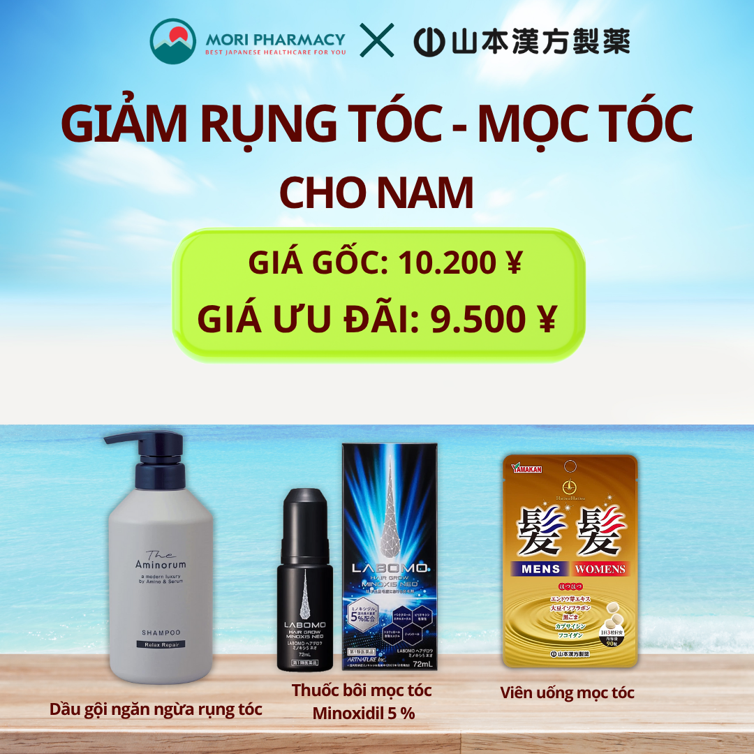 Combo Giảm rụng tóc - mọc tóc Nam