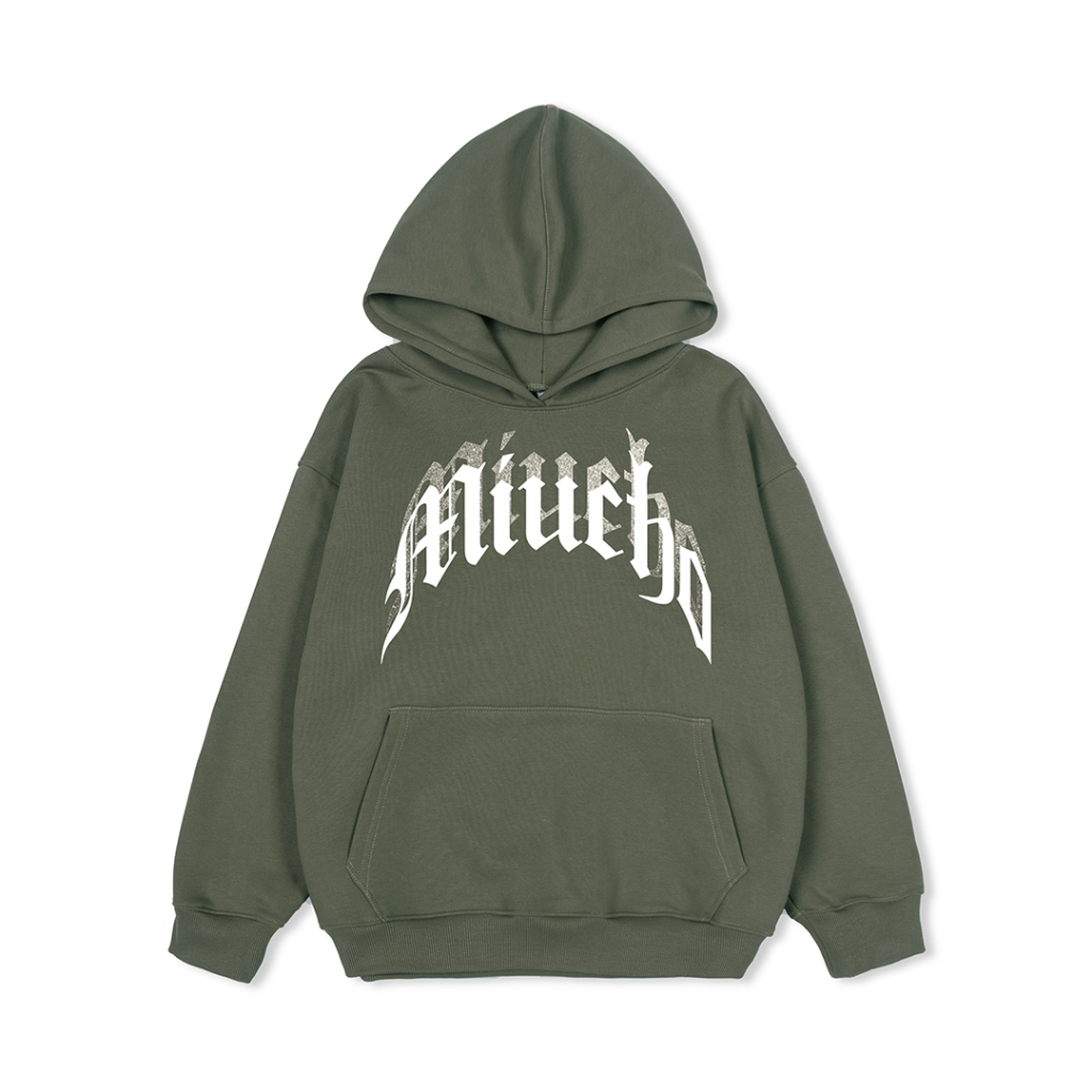 Áo hoodie nữ form rộng HDD291 Miucho chân cua in typography_thumbnail_8