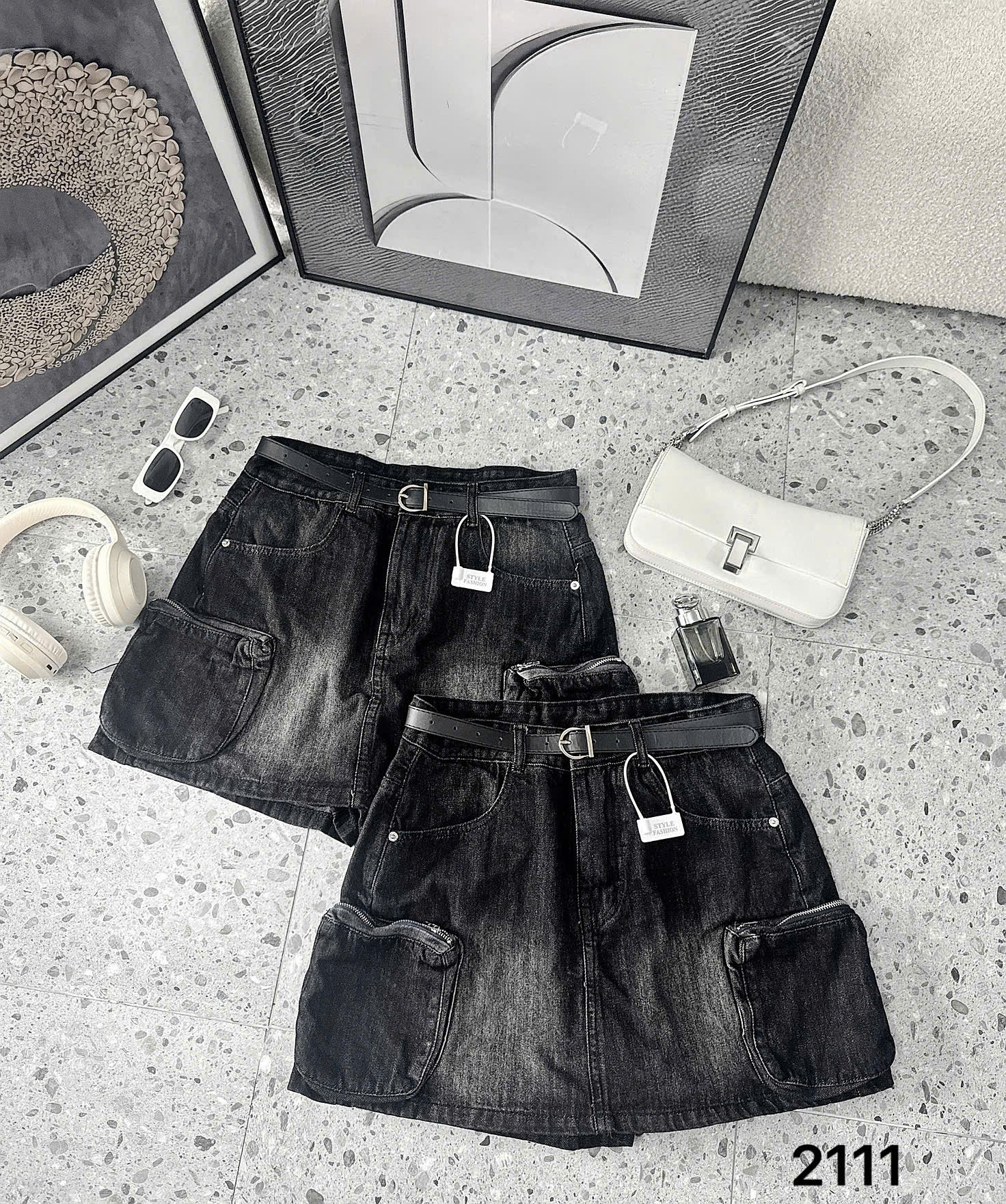 BIGSIZE NỮ - Quần váy jean túi hộp T- QVJ2111_thumbnail_5