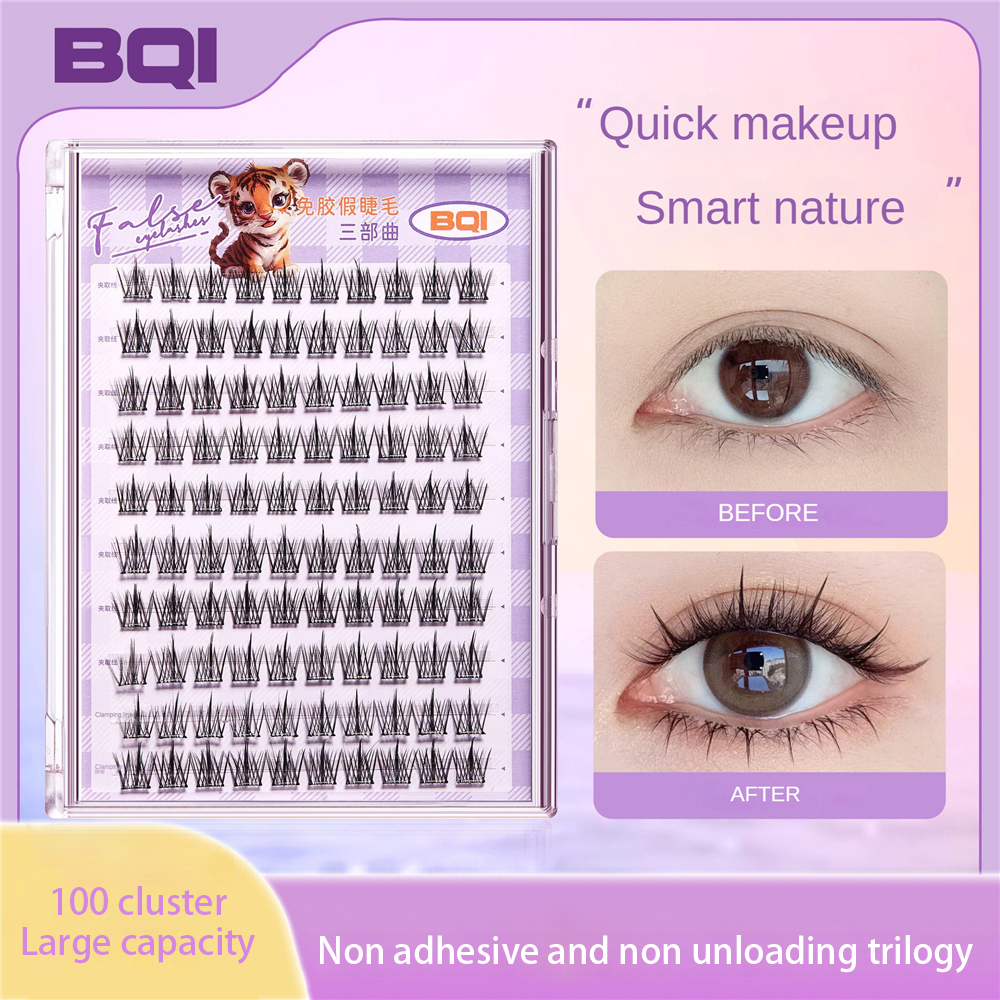 BQI Glue Free False and Fre Tweezer Eyelashes Self-adhesive_thumbnail_2