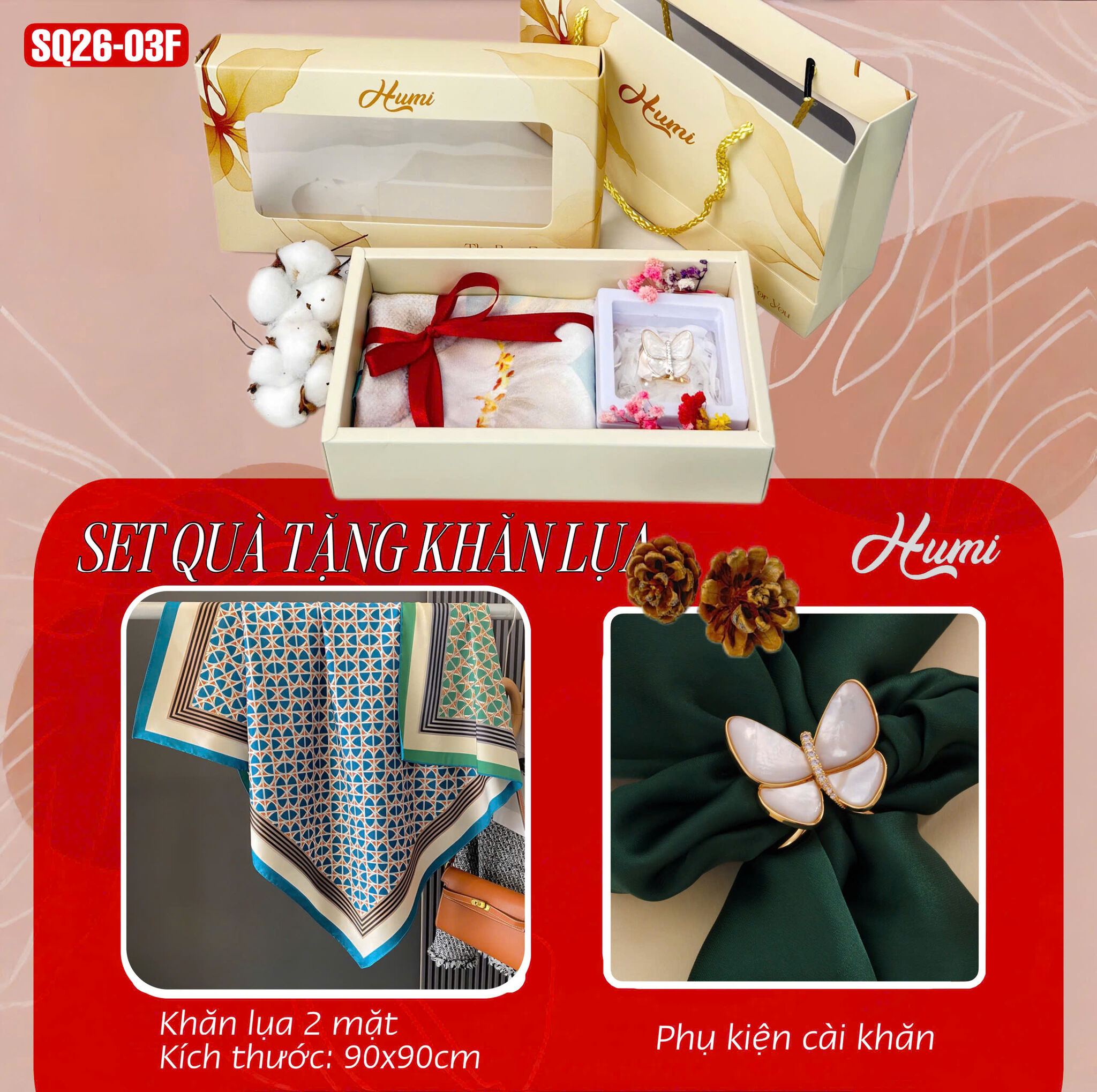 SET QUÀ KHĂN 90 (SQ26-03F)