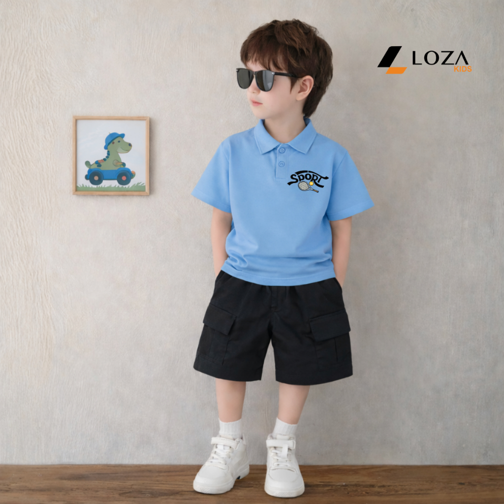 Set bộ Polo bé trai hình chữ SPORT - Loza Kids BU598_thumbnail_3