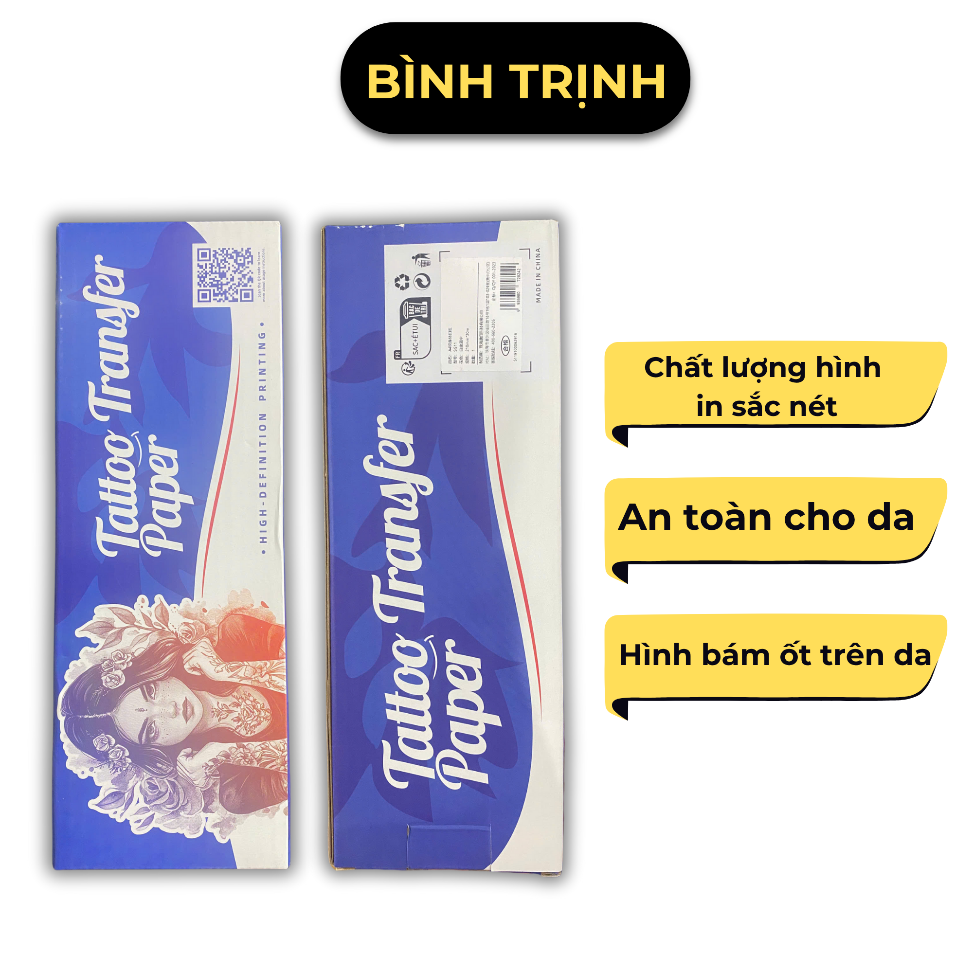 Giấy Scan Cuộn 30cm Xăm Hình – In Nét – Không Nhòe – Dùng Cho Máy Nhiệt