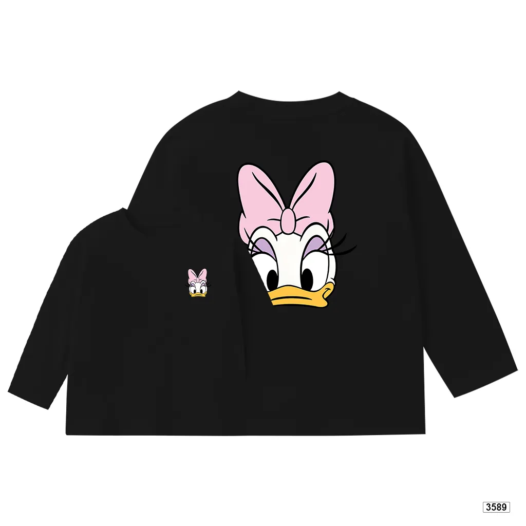 Áo thun trẻ em tay dài form rộng thiết kế hoạt hình dễ thương Kado 3589_thumbnail_7