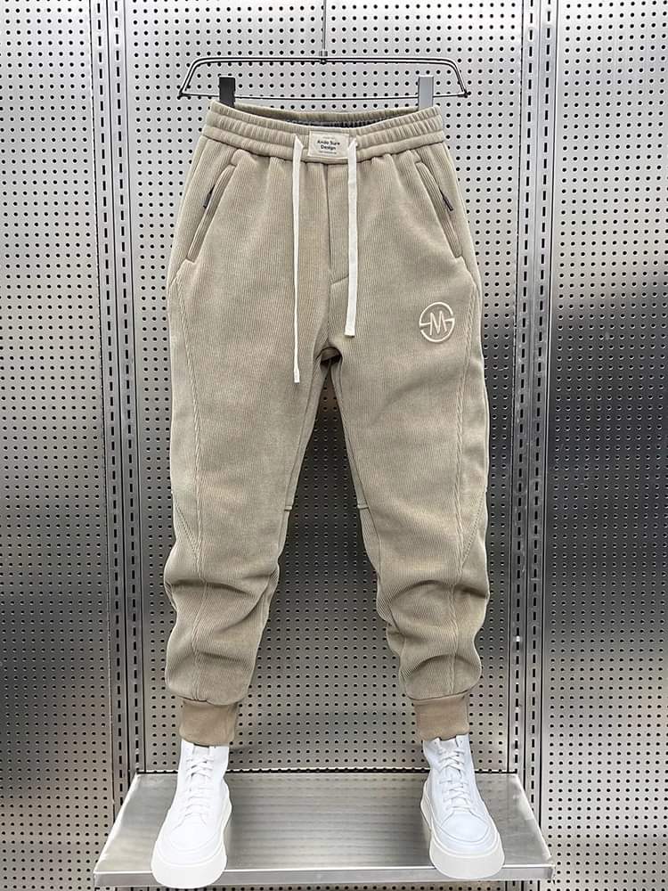 Quần nỉ jogger Nam - Chất nỉ dày cao cấp, logo thêu nổi, phối dây rút thời trang - (QN106)_thumbnail_2