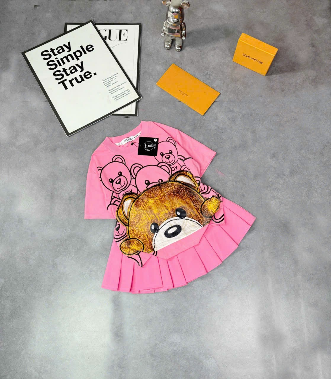 [G95] Set chân váy full gấu