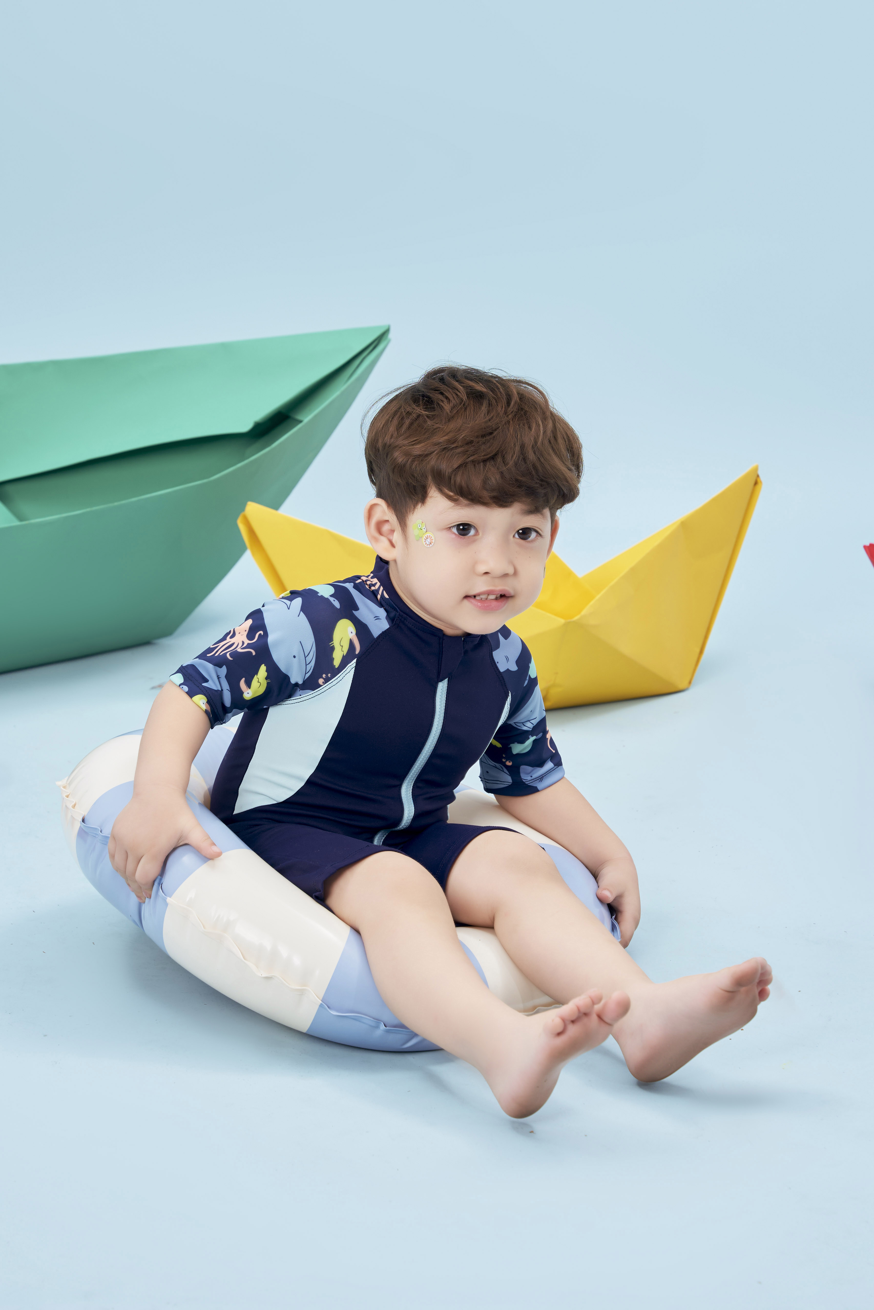 Bộ bơi phối tay hoạ tiết cổ khoá_thumbnail_1