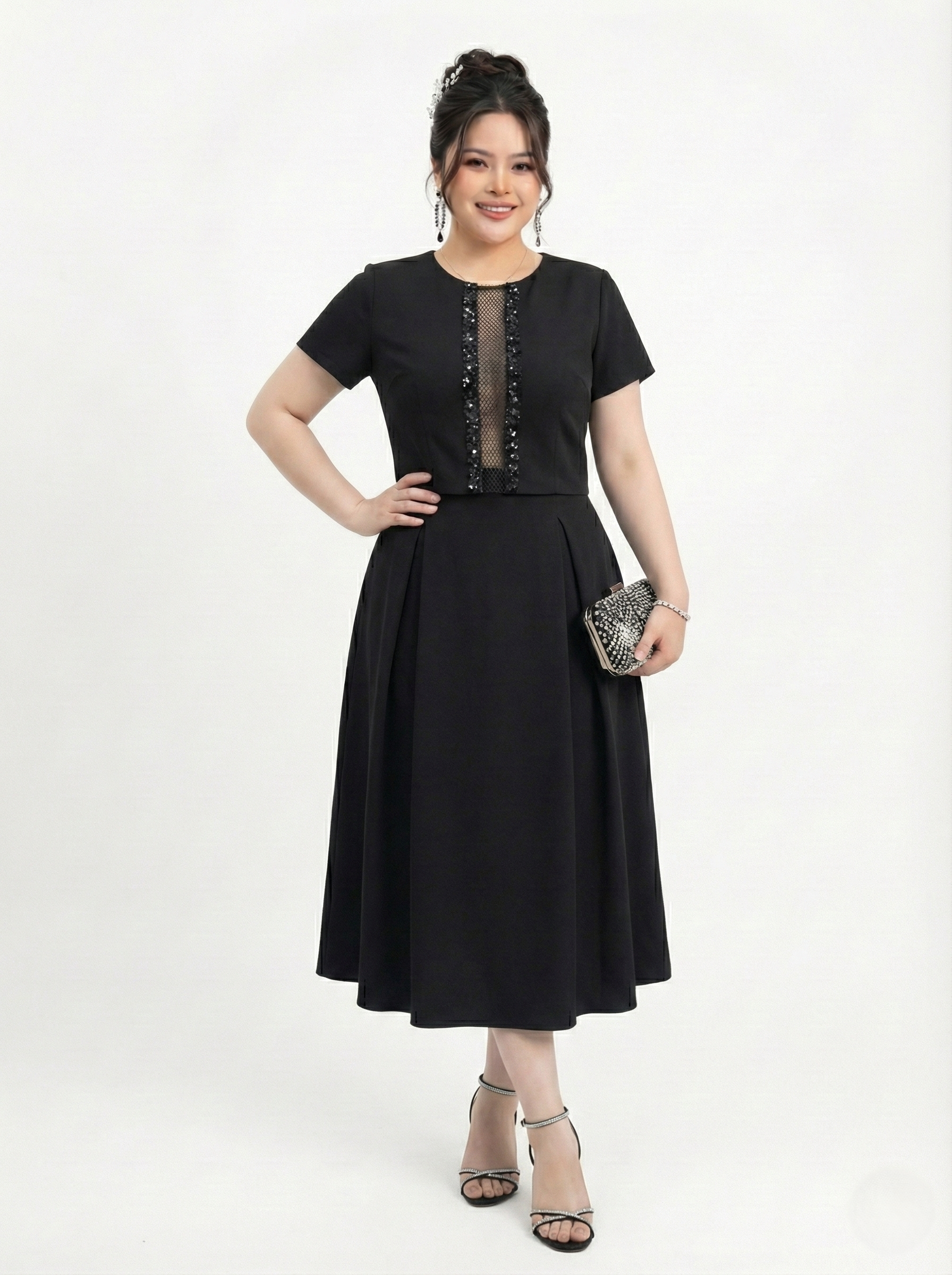 BIGSIZE- Sét áo kèm chân váy V-SET07