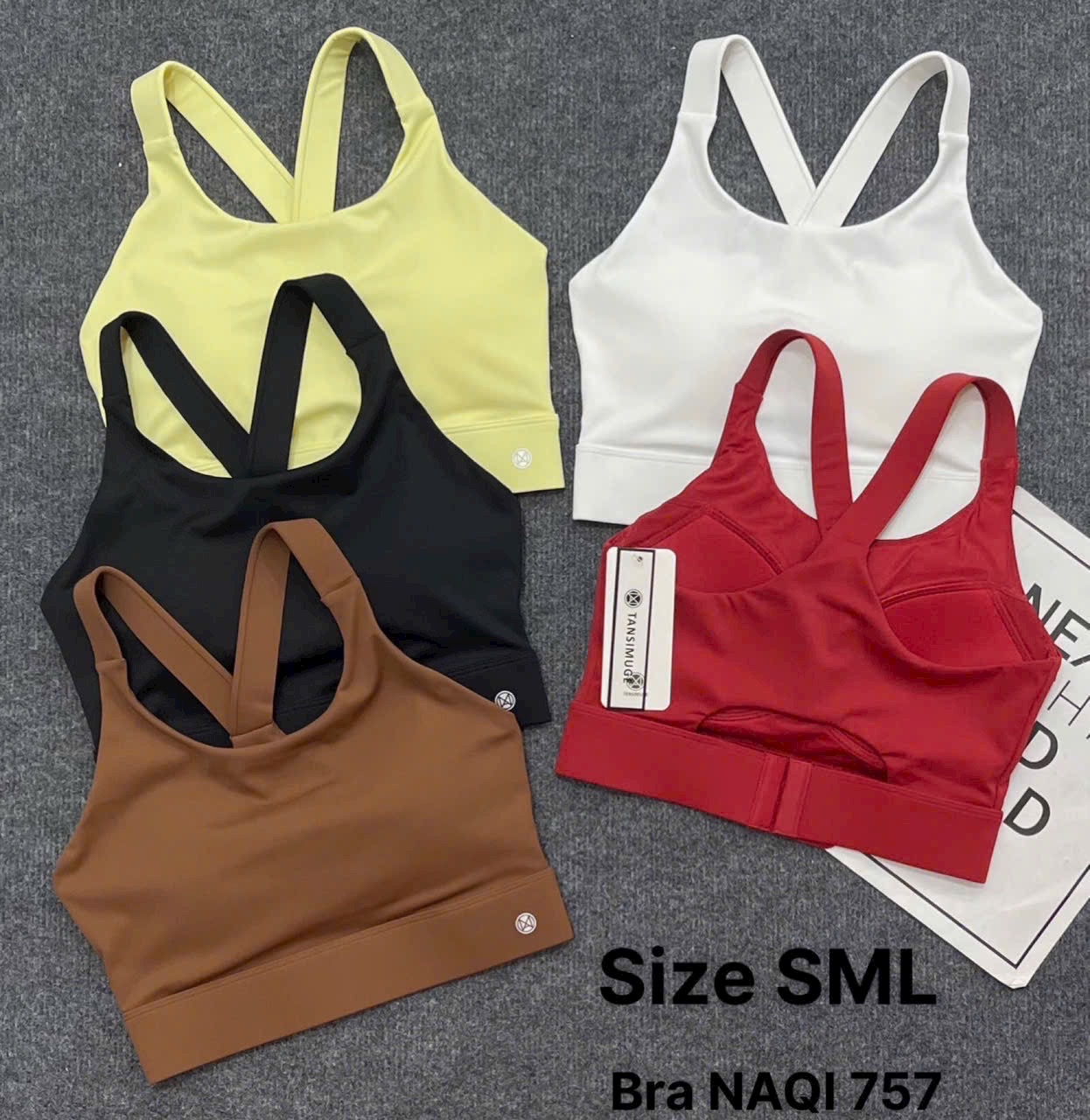 Áo Lót Thể Thao Tập Gym Yoga Nữ Yumiisport Áo Bra Hai Dây Cài Khoá Nâng Ngực Không Gọng Vải Co Giãn Thoáng Mát Sẵn Mút