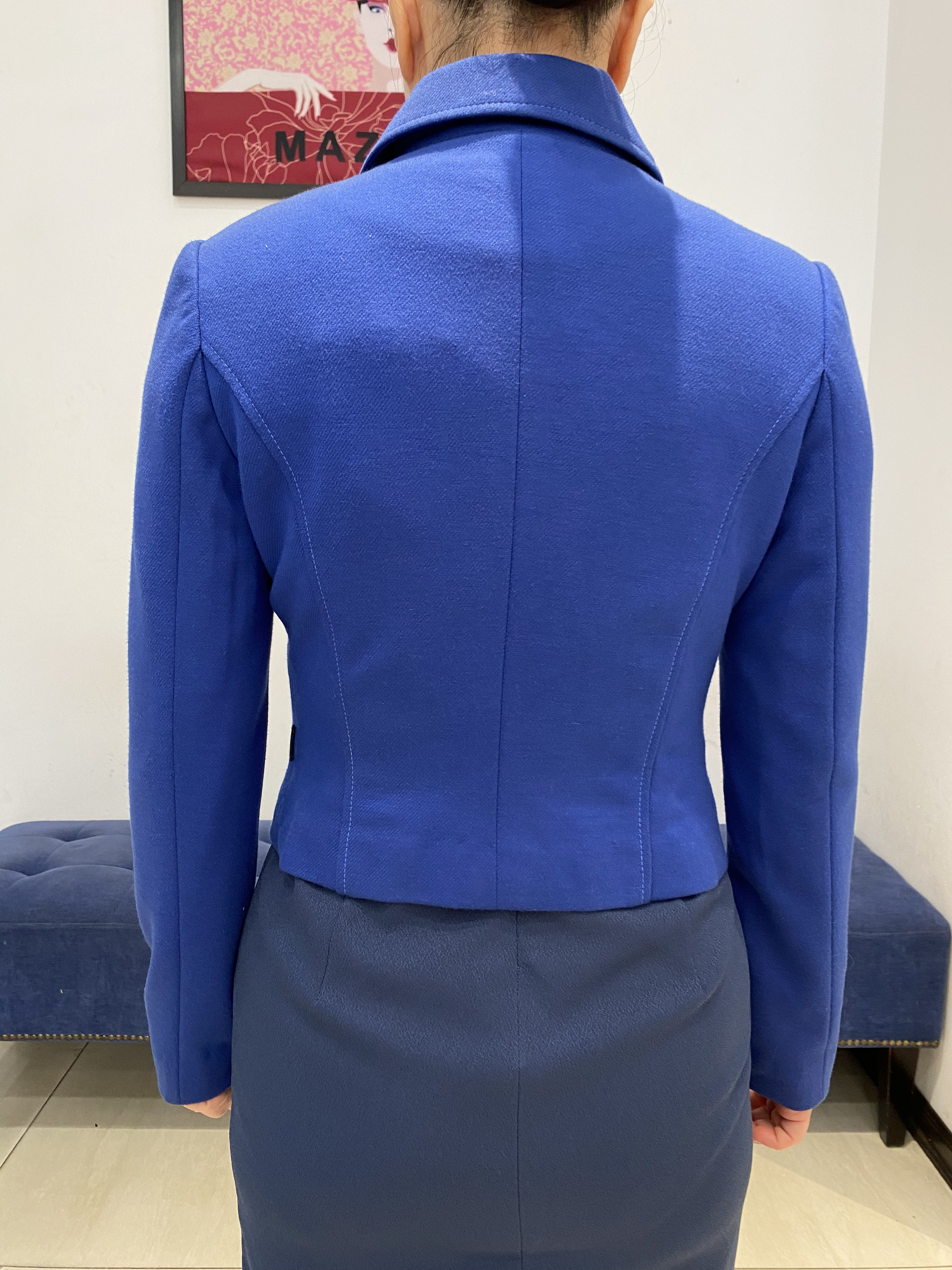 Bộ Áo Vest và Chân váy Juyp vải dạ Yumi màu xanh_thumbnail_3