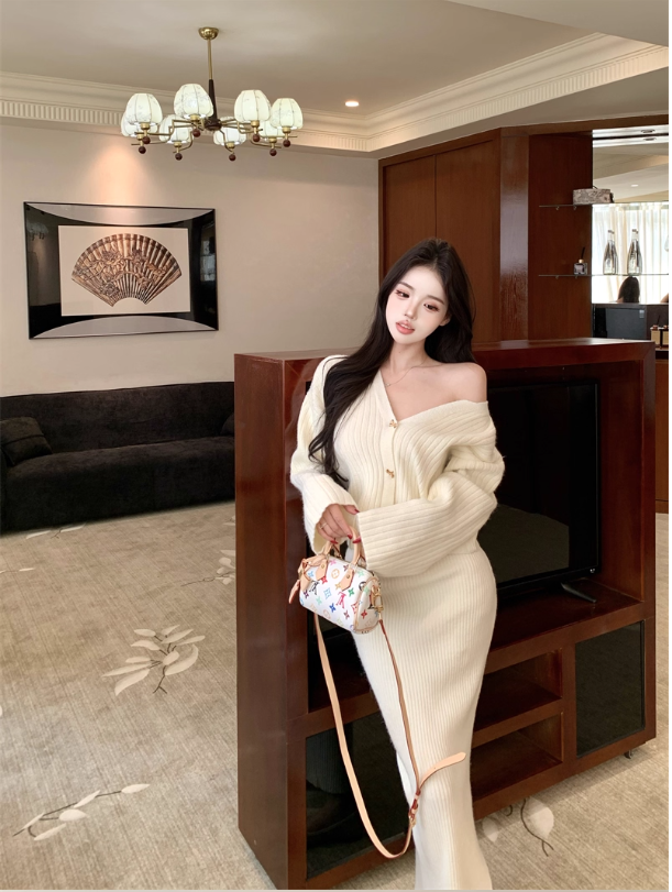 Set Len Gân Dài – Cardigan Trễ Vai Thanh Lịch_thumbnail_6