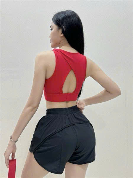 Quần Đùi Thể Thao Dáng Boxer Phối Viền Hack Mông