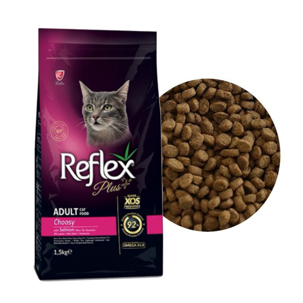 Thức ăn cho mèo Reflex Plus Adult Cat Food Choosy Salmon (vị cá hồi) 1,5kg_thumbnail_3