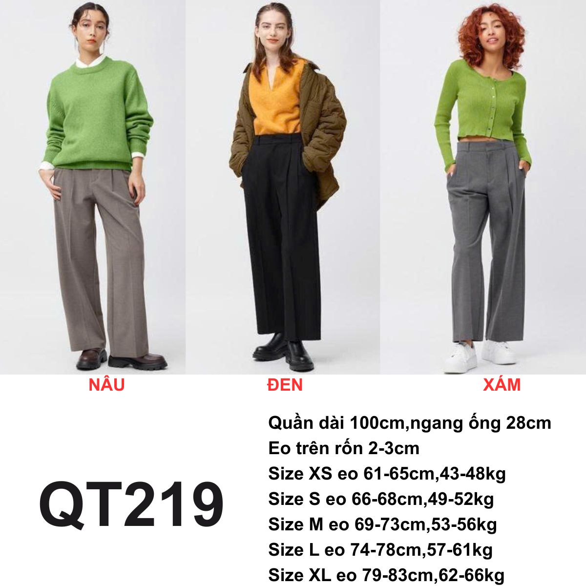 QT219- Quần tây Hàn