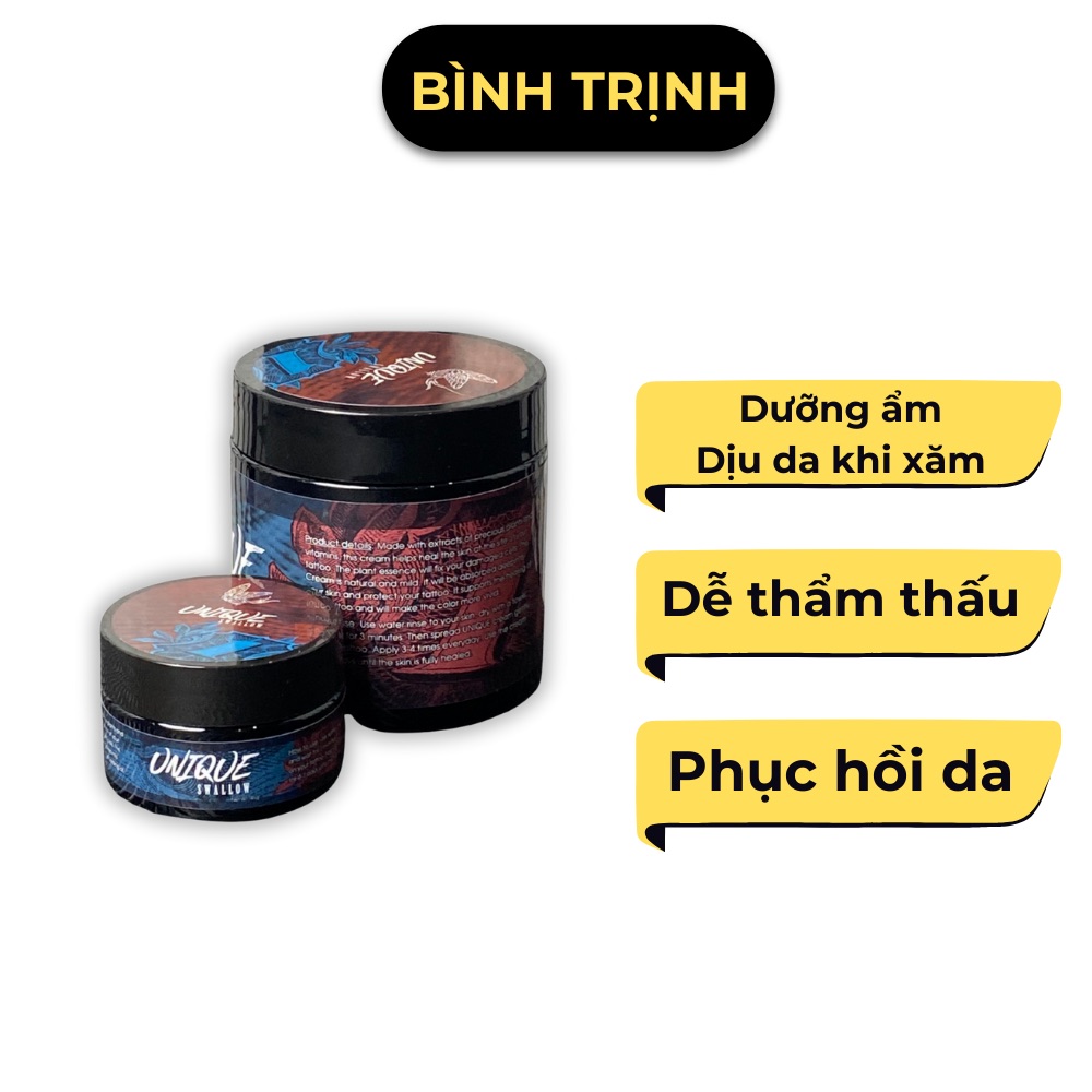 Dưỡng Hình Xăm Unique Swallow Sơn Én – Tattoo Aftercare Cream Cao Cấp