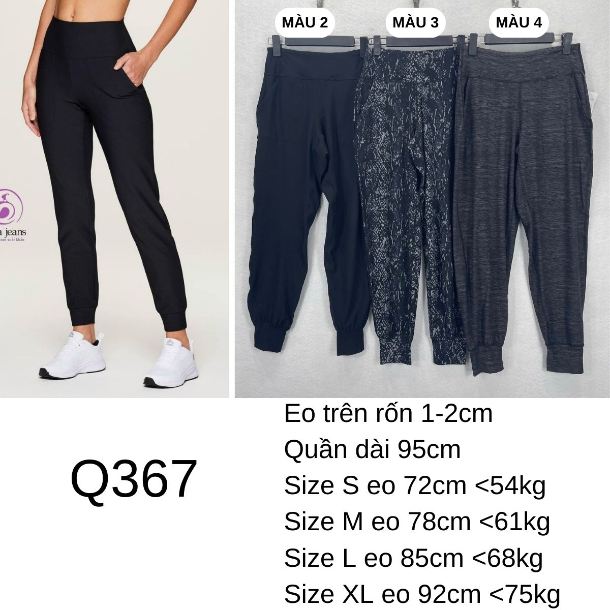 Q367- Quần tập jogger