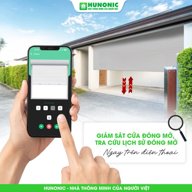 Công tắc Cửa Cuốn Hunonic Door S màu Đen_thumbnail_4