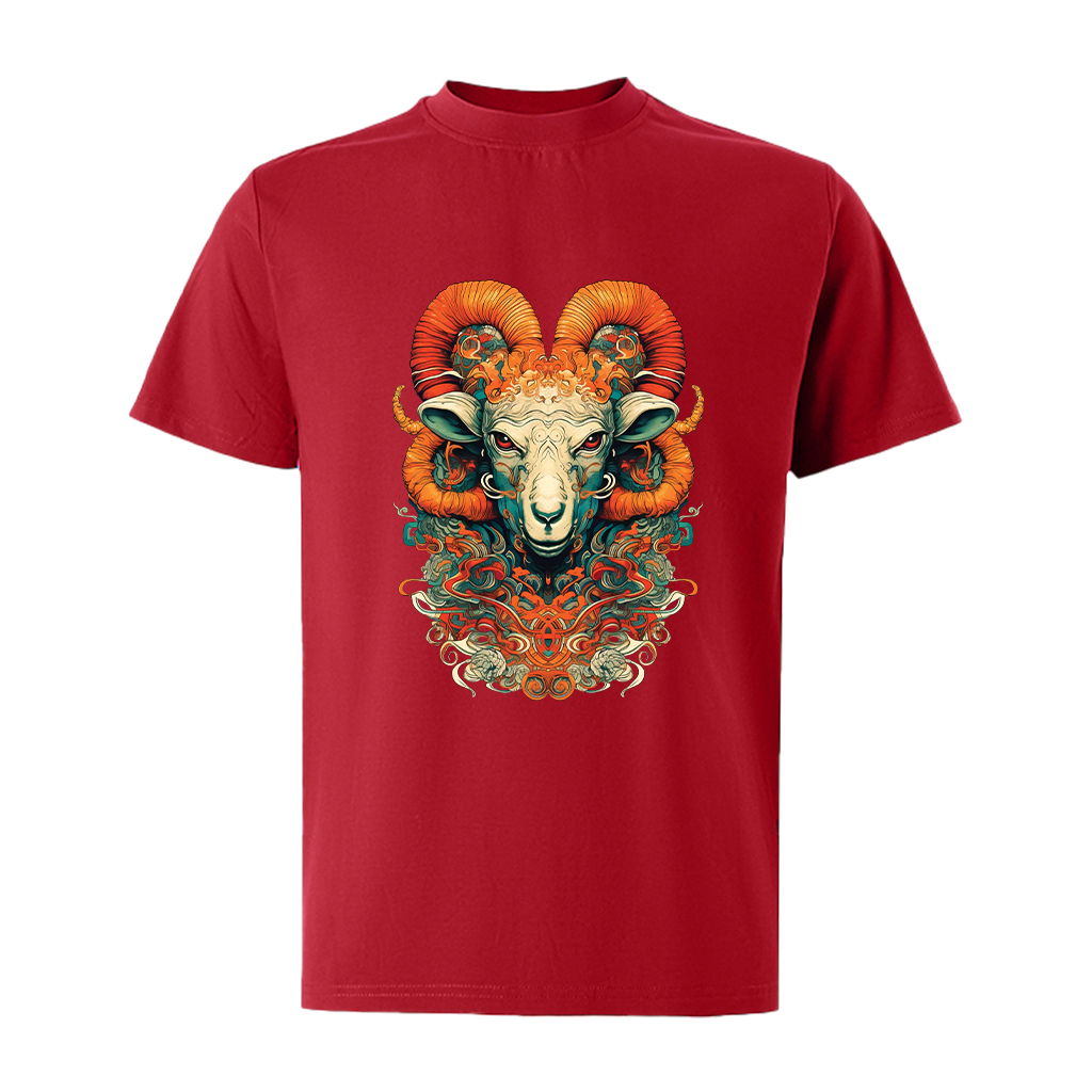 Áo thun nam form rộng 12 con giáp tuổi Mùi ATD484 Miucho Iconic cotton cổ tròn in graphic_thumbnail_18