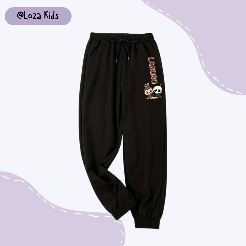 Quần dài bé trai in hình Labubu - Quần thu đông bé trai size 15-40kg Loza Kids QTU001_thumbnail_0
