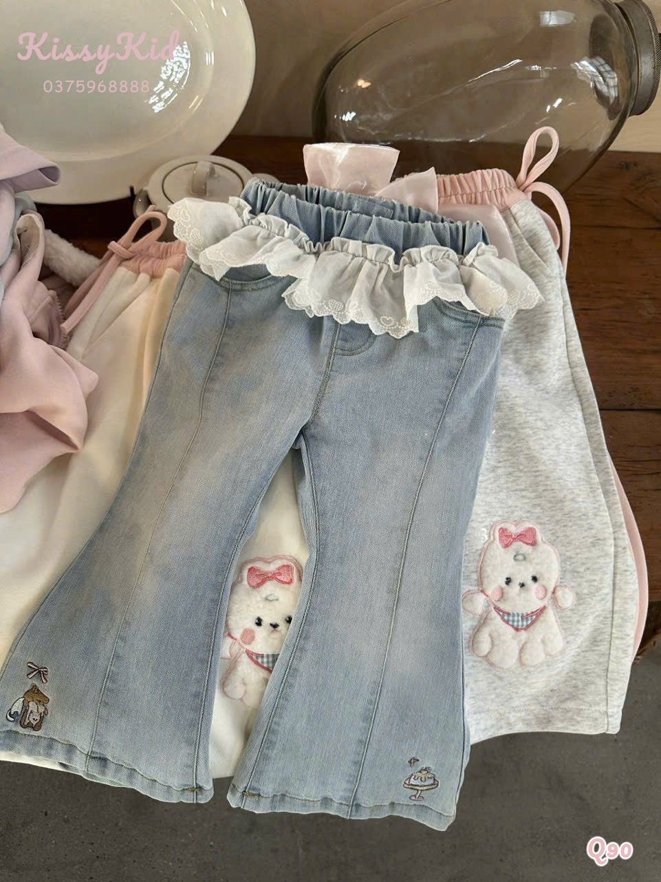 (Q90) Quần bò ống loe cạp liền bèo hãng  Ucee Heyduck_thumbnail_0