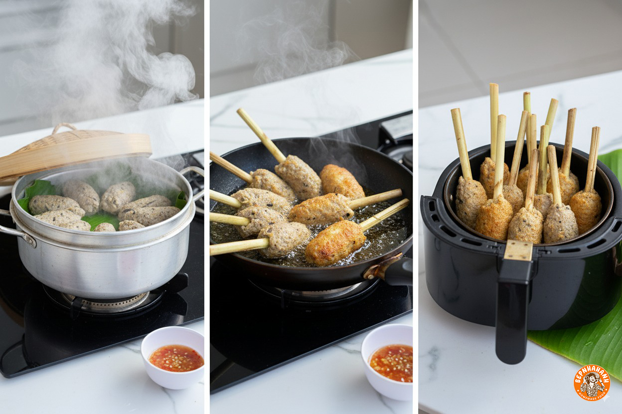 chả ốc bươu bọc sả