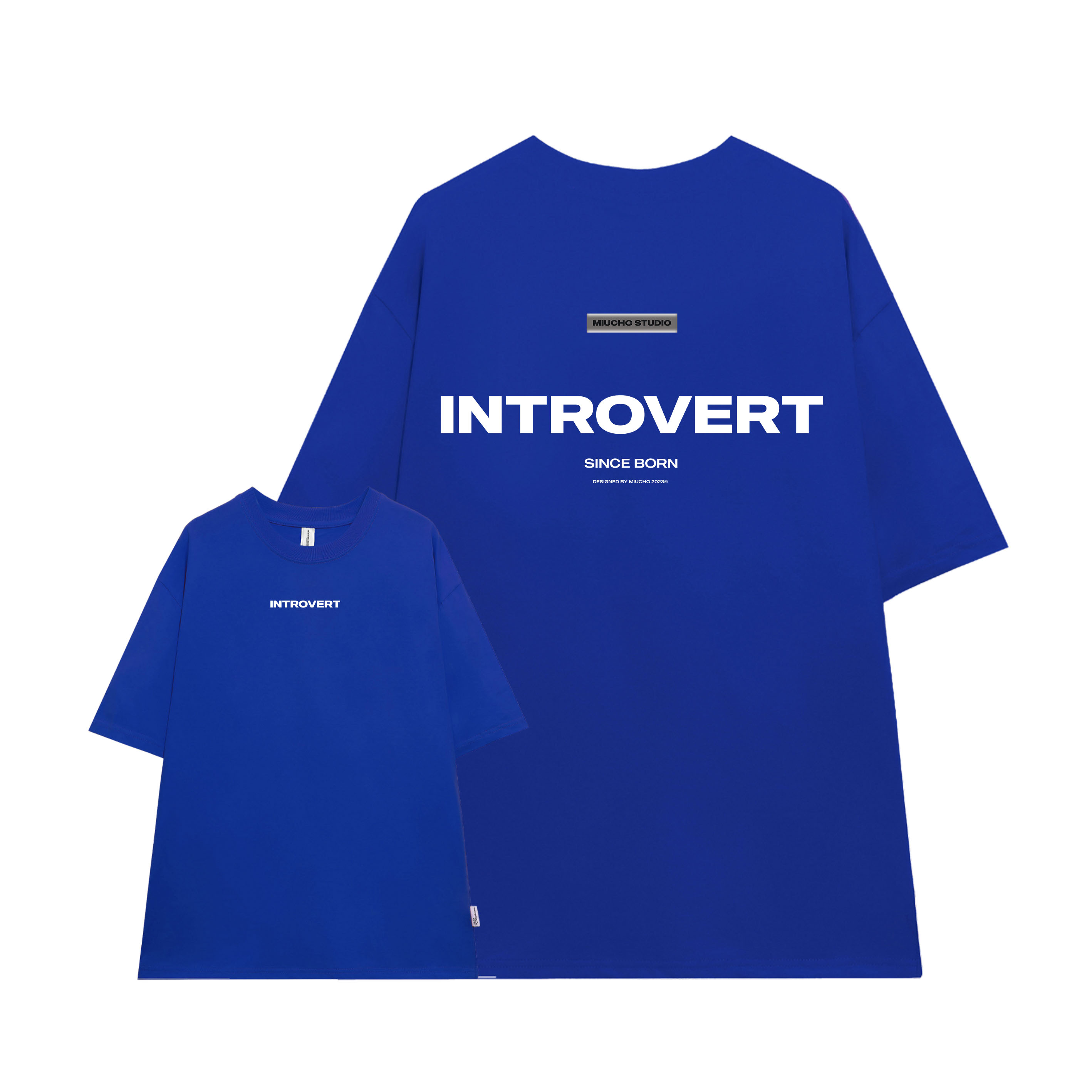 Áo thun unisex form rộng AT383 Miucho chất vải cotton in brand name_thumbnail_9