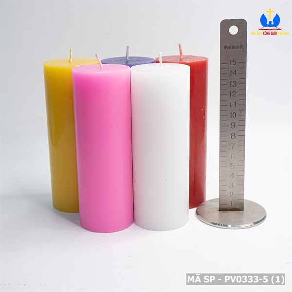 Nến trụ màu hồng 15cm Vivian_thumbnail_2