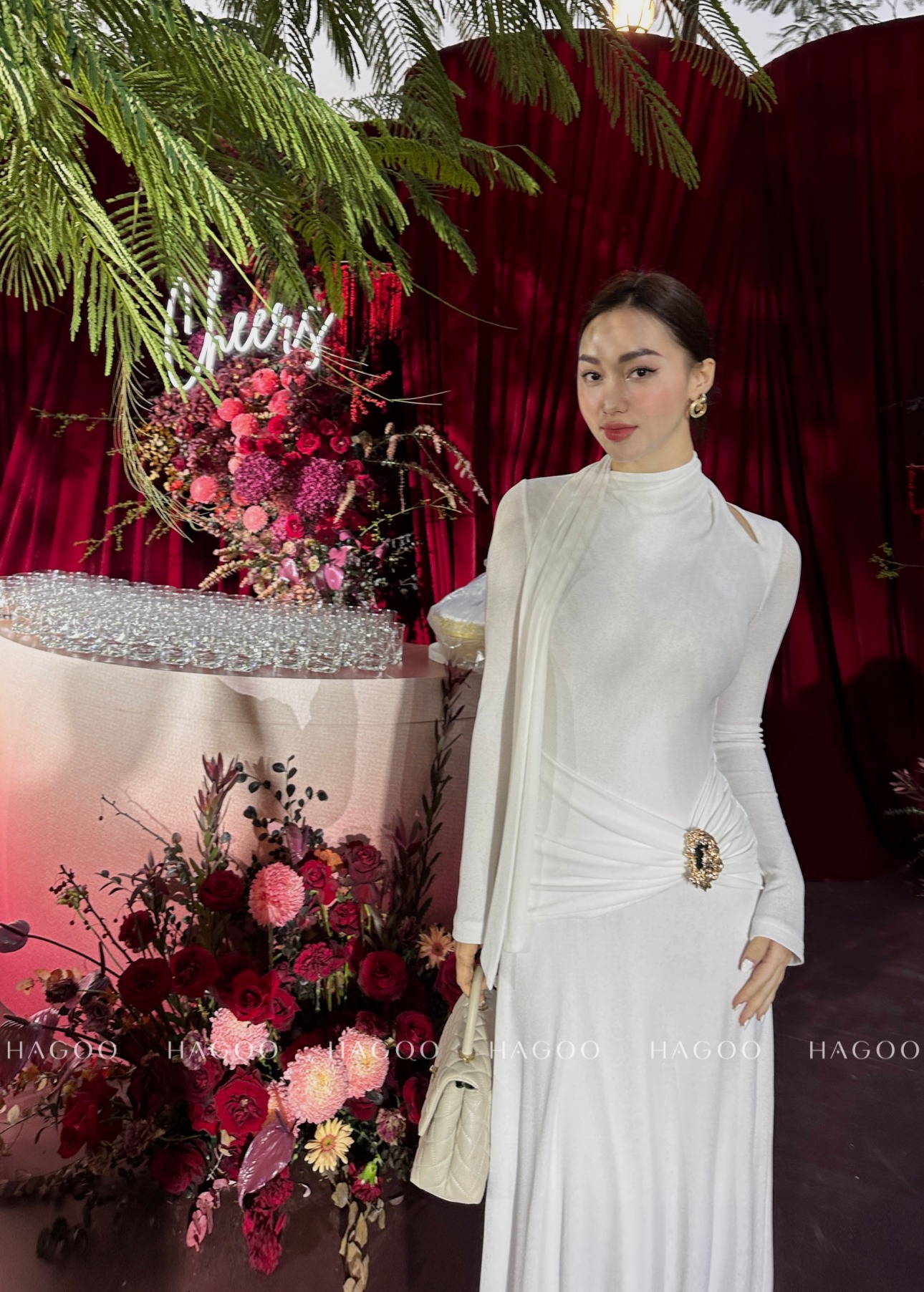 Váy thun quấn cổ kèm Tag cài HAGOO_thumbnail_2