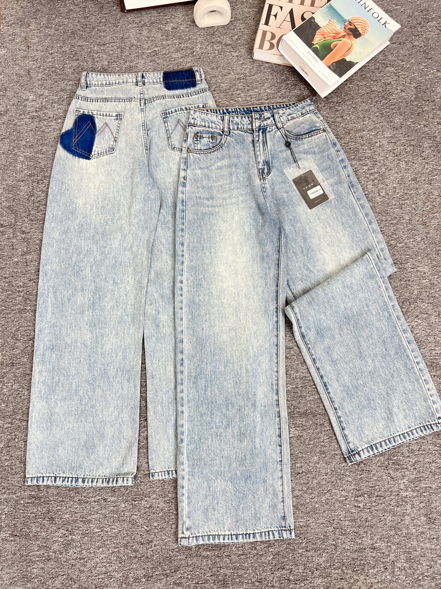 Quần Jean Ống Suông Cao Cấp_thumbnail_5