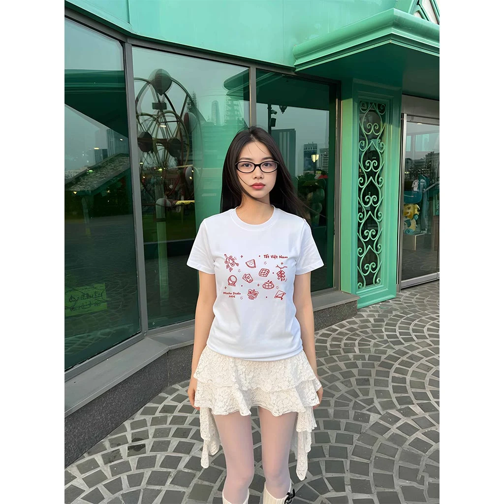 Áo baby tee nữ form vừa Miucho vải cotton co giãn 2 chiều thoáng mát Tết 2026 in mix 2890_thumbnail_5