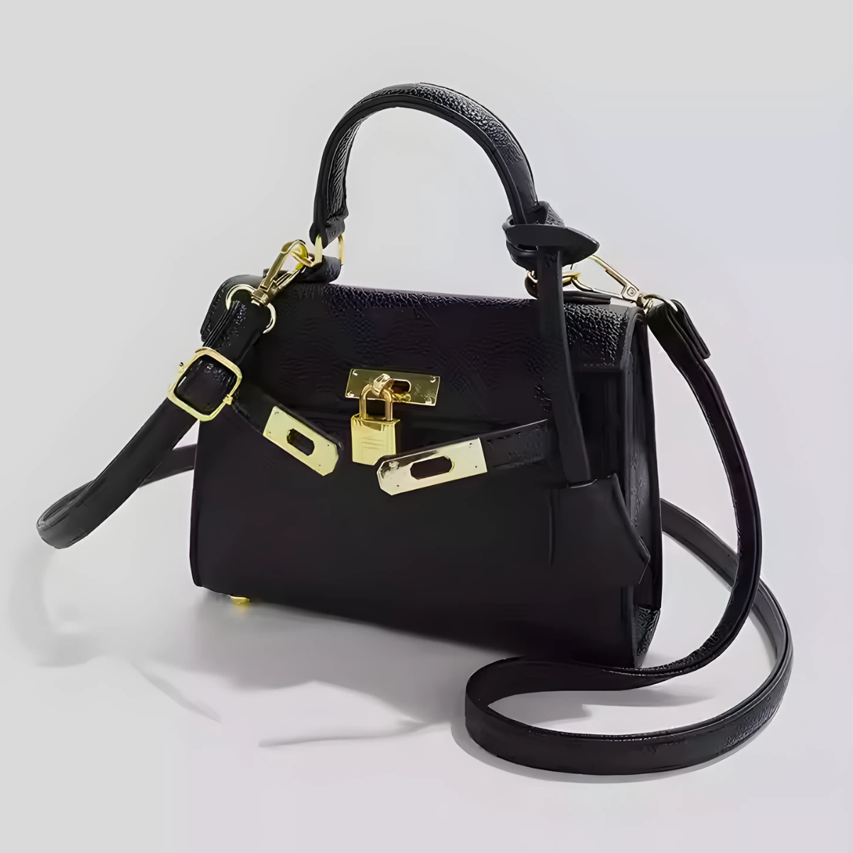 Túi xách nữ UHE_2516 Elegant – khóa kim loại, 2 màu Đen/Trắng