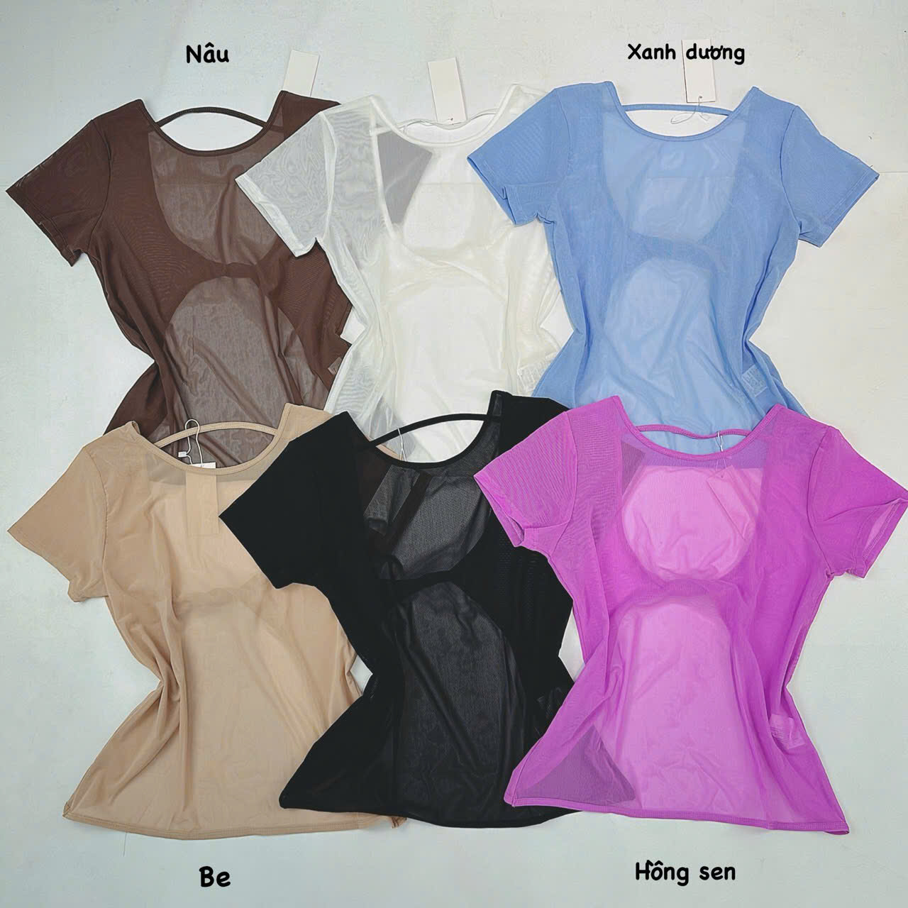 Áo Tank Thể Thao Lưới Mè Dáng Croptop Phối Dây Lưng_thumbnail_4