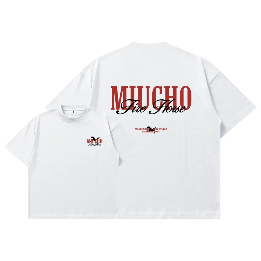 Áo thun Tết Bính Ngọ boxy Miucho thoáng mát dày dặn đứng form basic in mix 3000_thumbnail_0