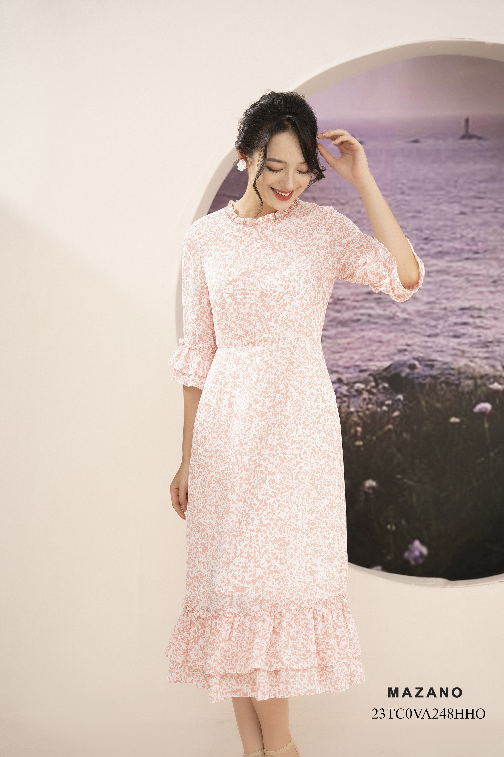 Đầm bùng eo chân bèo tầng_thumbnail_3