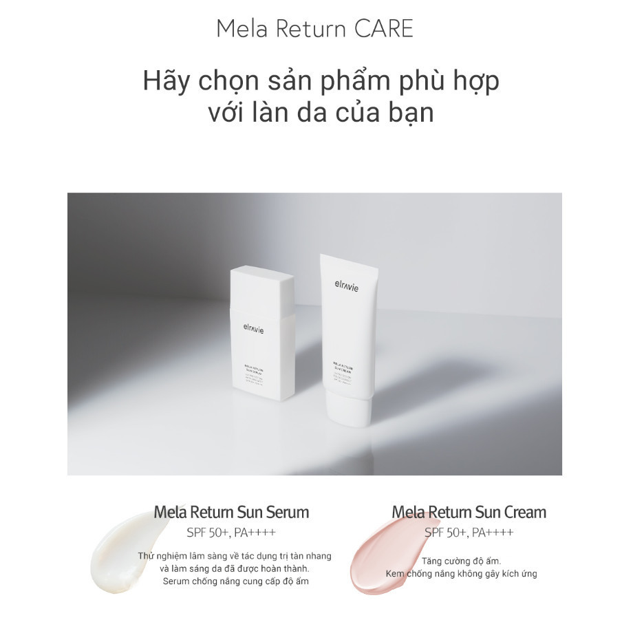 Serum Chống Nắng Giảm Nhăn, Giảm Thâm Nám & Giúp Sáng Da Elravie Mela Return Sun Serum 50ml_thumbnail_8