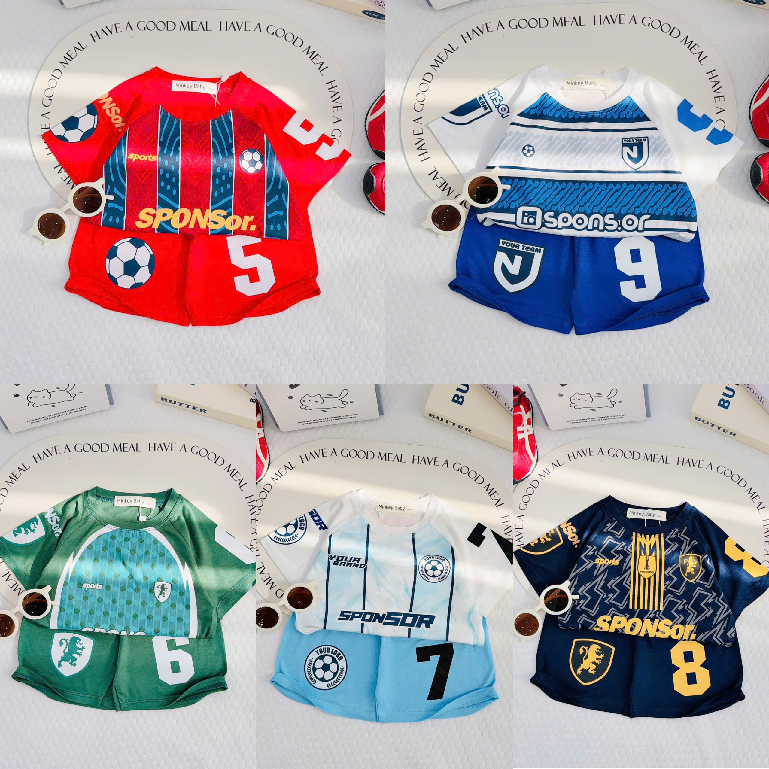 D75 BỘ CỘC MINKEY BÓNG ĐÁ MÃ 3- A003.136