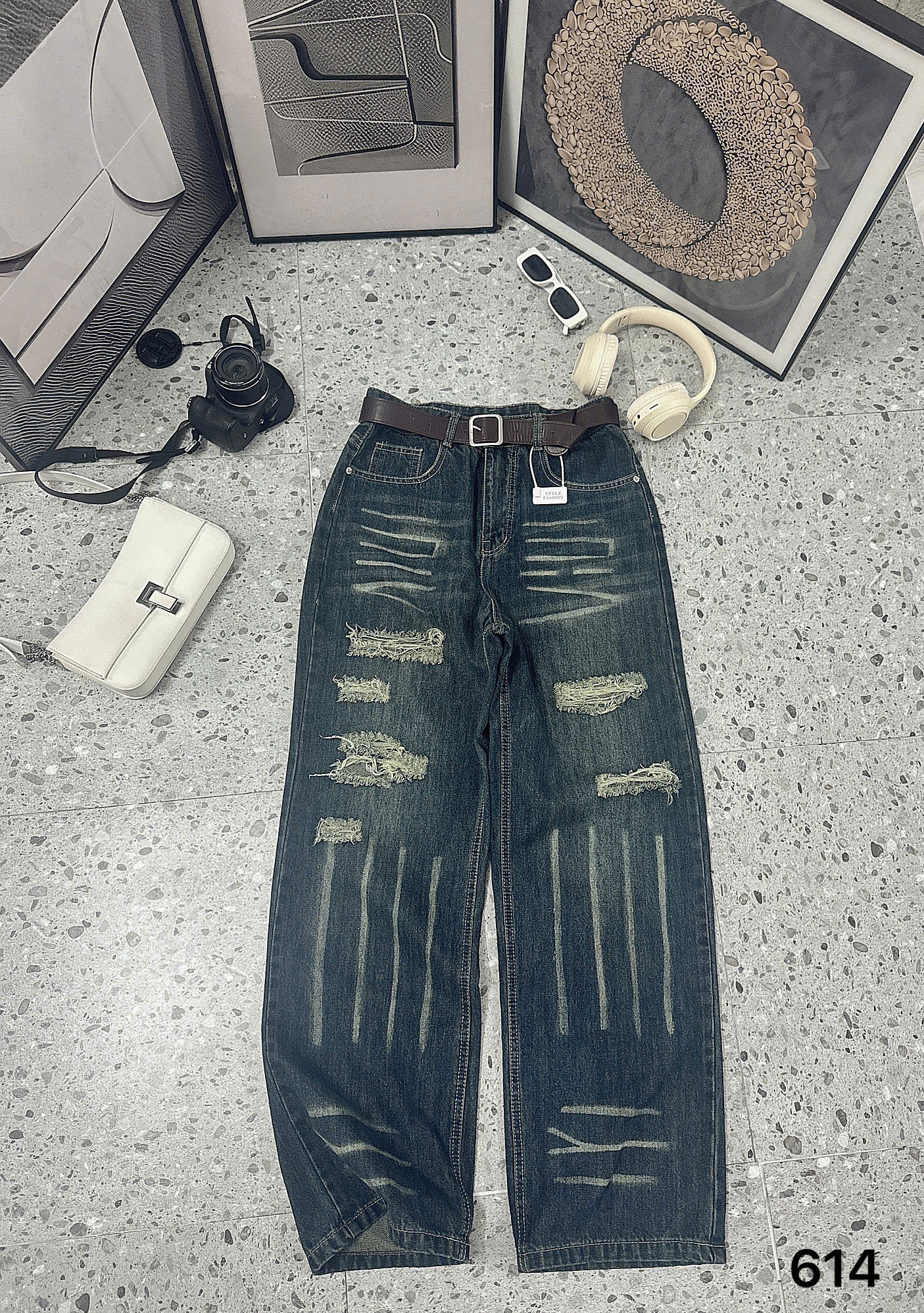 BIGSIZE NỮ-Quần suông rách T- QJ614_thumbnail_2