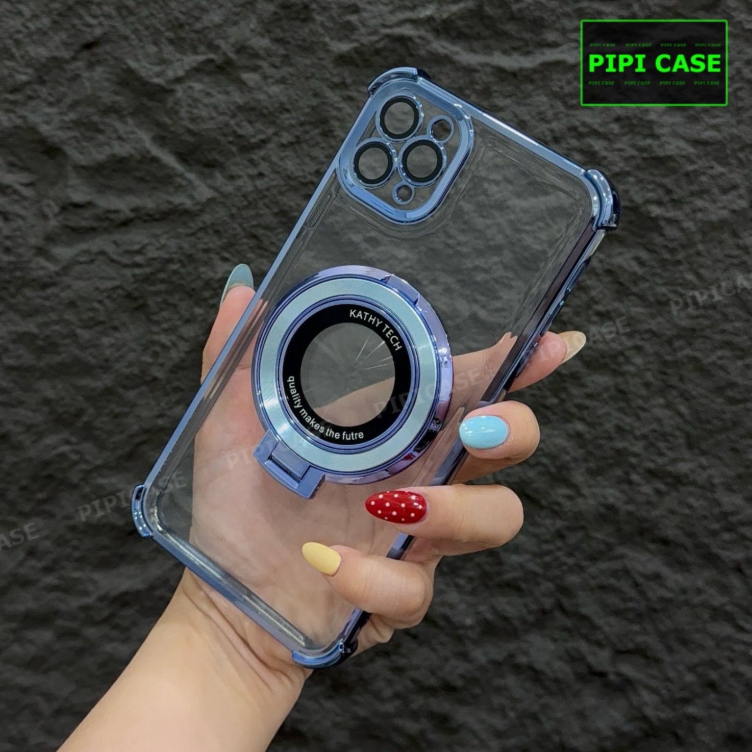 Ốp Lưng iPhone 11 Pro - Ven - Xanh Nhạt